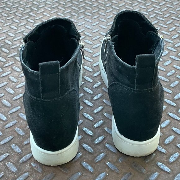 Soda Women shoes Black Mid Top Black Faux Suede Upper Shoes Size 10 - Picture 6 of 12